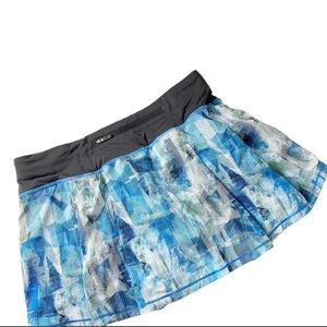 LULULEMON | Play Off The Pleats Blue Skort Skirt